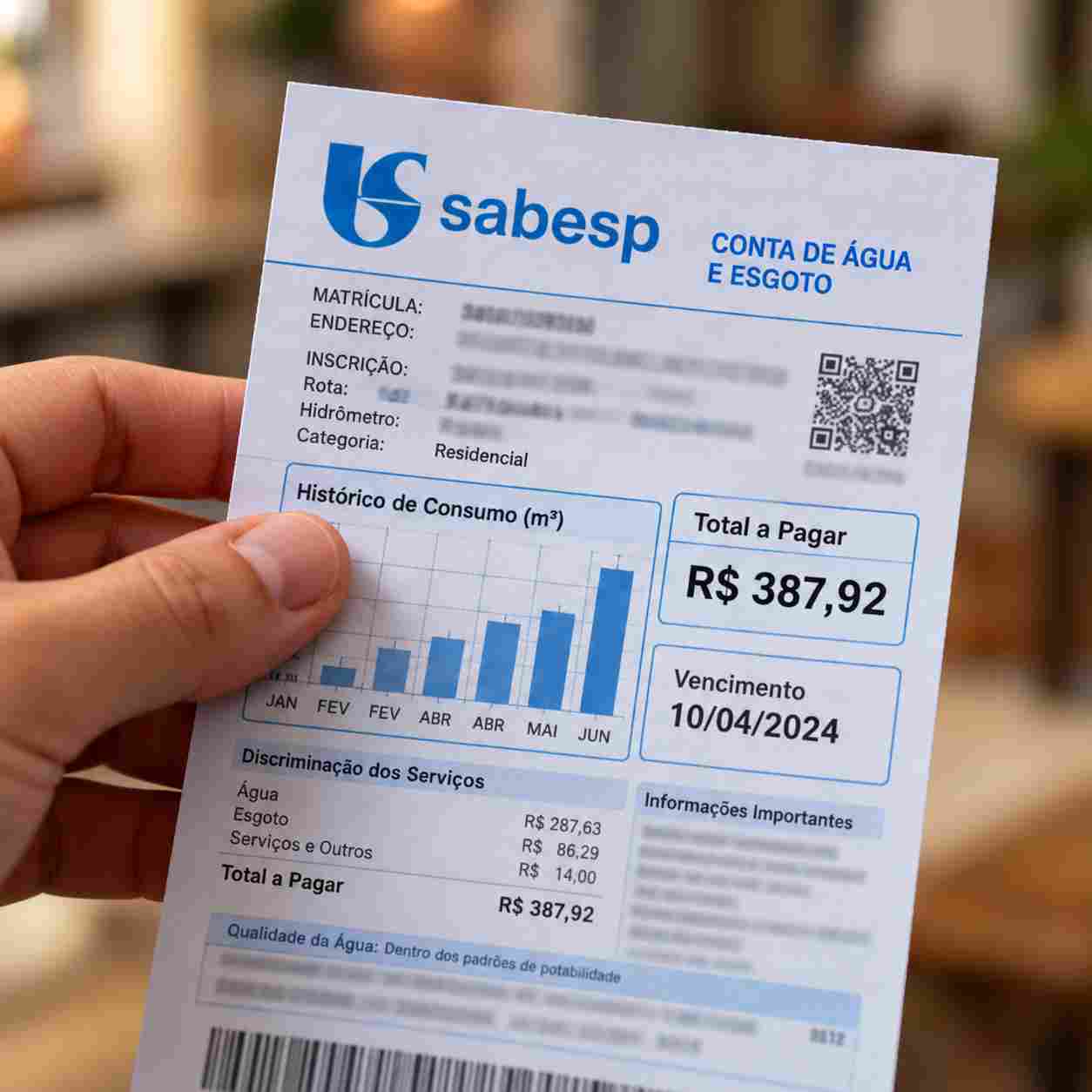 Conta Sabesp